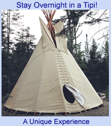 Stay overnight in a tipi