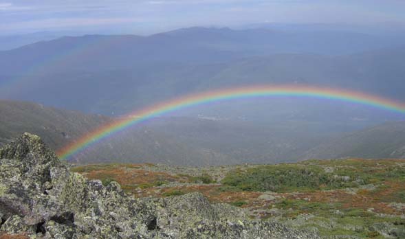 Rainbow over King Ravine (photo by Mark Malnati)