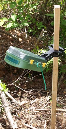 Camera for wildflower studies (photo by Webmaster)