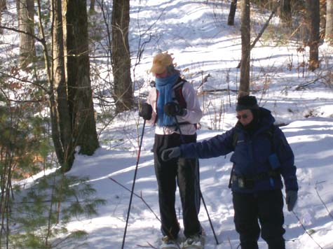 SDH bundled up on the trail (photo by Deb Hann)