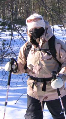Cheryl on the trail (photo by Mark Malnati)
