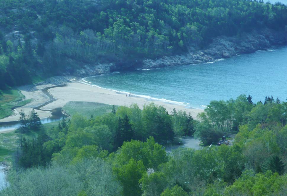 Sand Beach as seen from Beehive Trail (photo by Chip Lary)