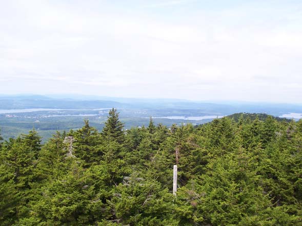 View from Belknap Mountain's fire tower (photo by Mary)