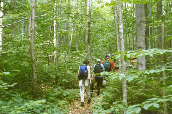 SDH on the trail (photo by Sal Silvestre)