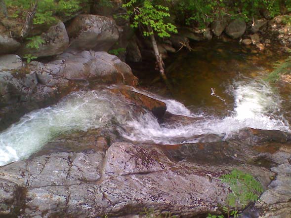 Cascades on Whiteface Brook next to Signal Ridge Trail (photo by Bill Mahony)