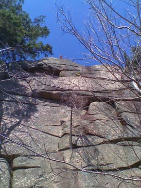 The ledges of East Peak (photo by Bill Mahony)