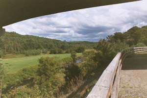View to the east from beneath I-91 (photo by Webmaster)