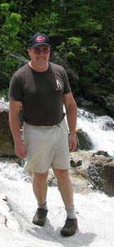 Brian at Thoreau Falls (photo by Mark Malnati)