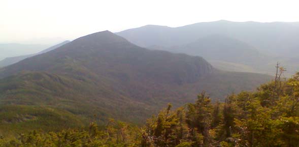 Mount Garfield and its south cliffs to the right (photo by Bill Mahony)