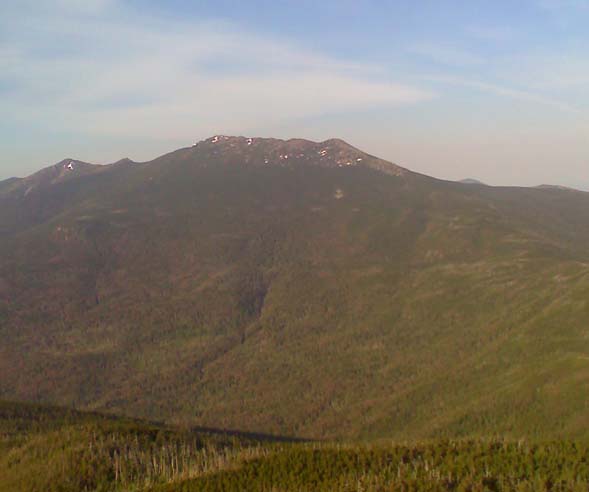 Ridge with patches of snow near the top (photo by Bill Mahony)