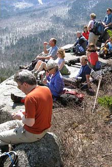 Group on ledges (photo by SDH)
