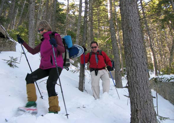 Sally and Brian on the trail (photo by Mark Malnati)