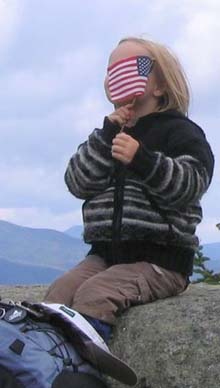 5-year-old hiker on Mount Jackson (photo by Mark Malnati)