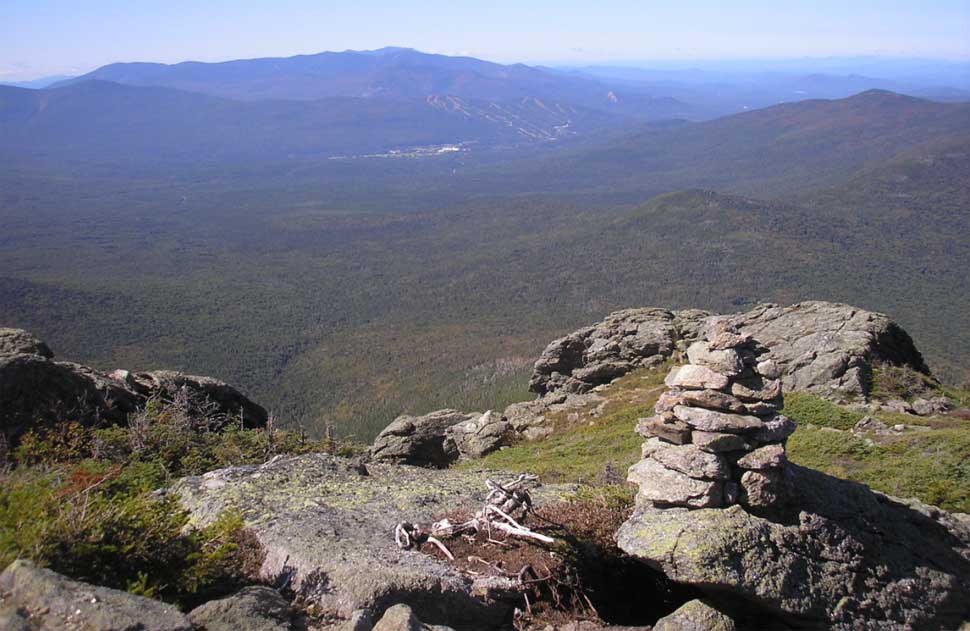 View towards Bretton Woods with the Mount Washington Hotel to the left of the ski slopes (photo by Kathy Veilleux)