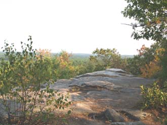 Mt. Misery summit ledge (photo by Webmaster)