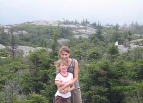 Our two young hikers (photo by Dennis Marchand)