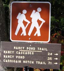 Trail sign (photo by Mark Malnati)