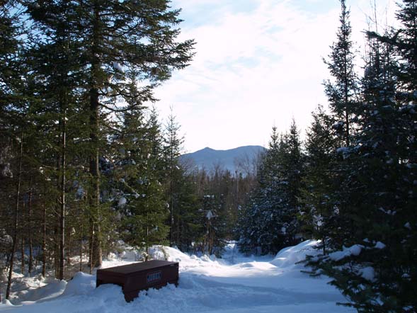 Winter view from Mud Pond Trail (photo by Webmaster)