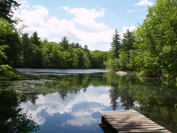 Echo Pond as seen from the northern shoreline (photo by Webmaster)