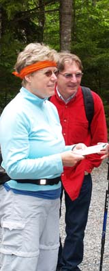 Faye and Tom on a carriage road (photo by Webmaster)