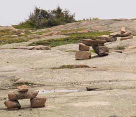 Cairns on Sargent Mountain (photo by Webmaster)