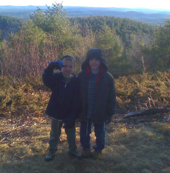On the summit of Sawyer Mountain (photo by Bill Mahony)