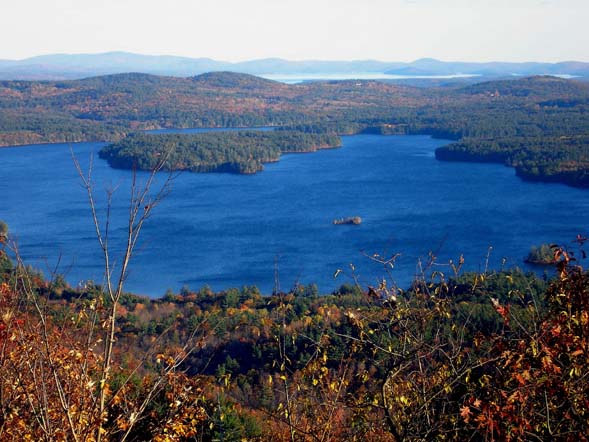 Squam Lake as seen from Cotton Mountain (photo by Mike Dickerman)