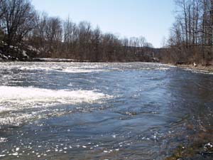 Downstream from the first bench (photo by Webmaster)
