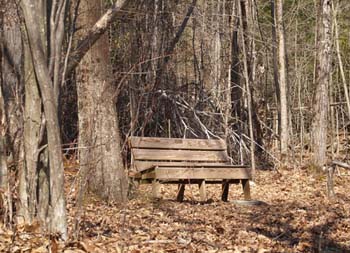 The first bench (photo by Webmaster)
