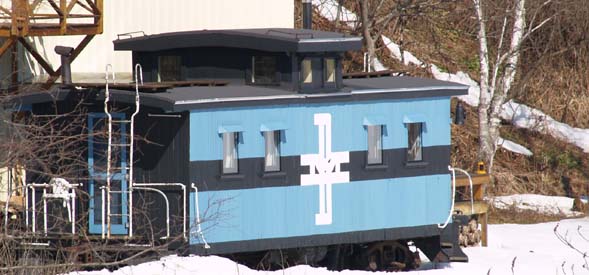 Spring photo of the trailside train (photo by Webmaster)