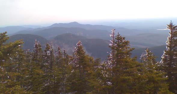 View east to Mt. Chocorua from Whiteface's ledges (photo by Bill Mahony)