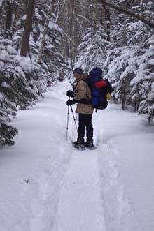 Cheryl on Zealand Trail (photo by Rachel Bowles)