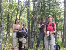 On the trail (photo by Dennis Marchand)